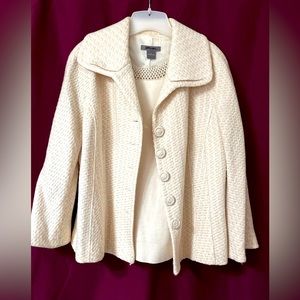 Ann Taylor ivory/gold two piece set. Great for the holidays!!!